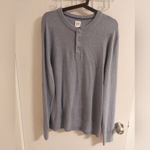 GAP Men's Casual Blue Button Down Shirt